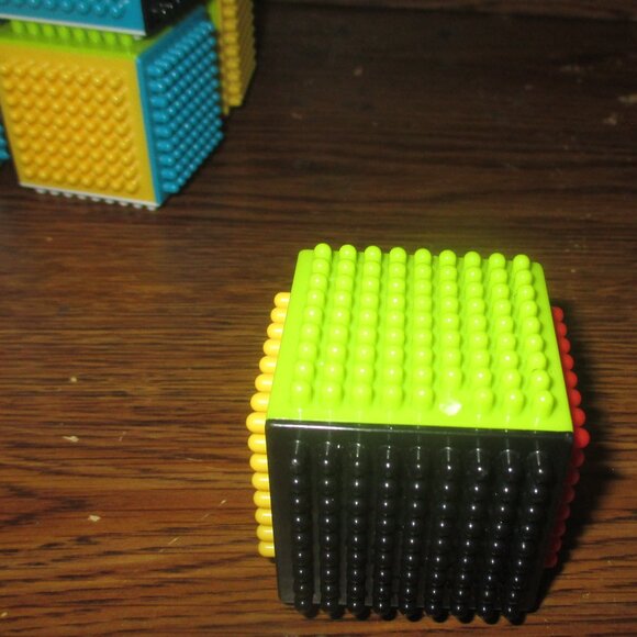 Infantino Press & Stay Sensory Blocks 12 Replacement Blocks Toy Toddler Learn - Picture 5 of 5